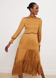 Beaumont Dress, Ochre, hi-res