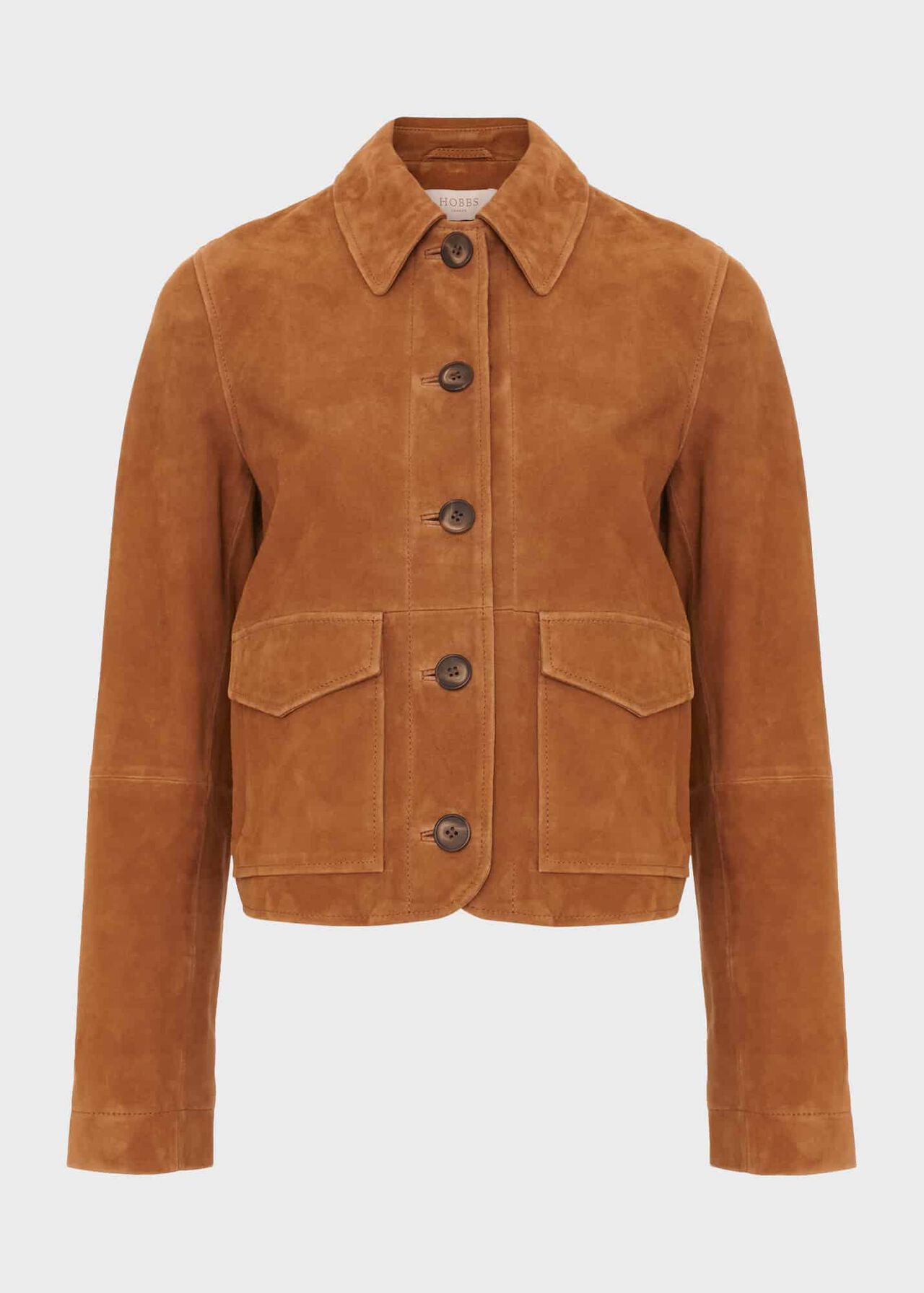 Ashlee Suede Jacket, Tan, hi-res