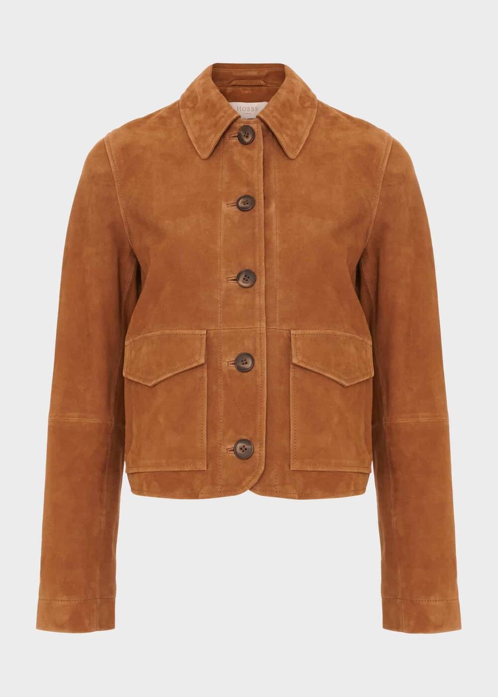 Ashlee Suede Jacket, Tan, hi-res
