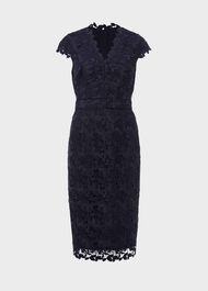 Larissa Lace Shift Dress, Midnight Navy, hi-res