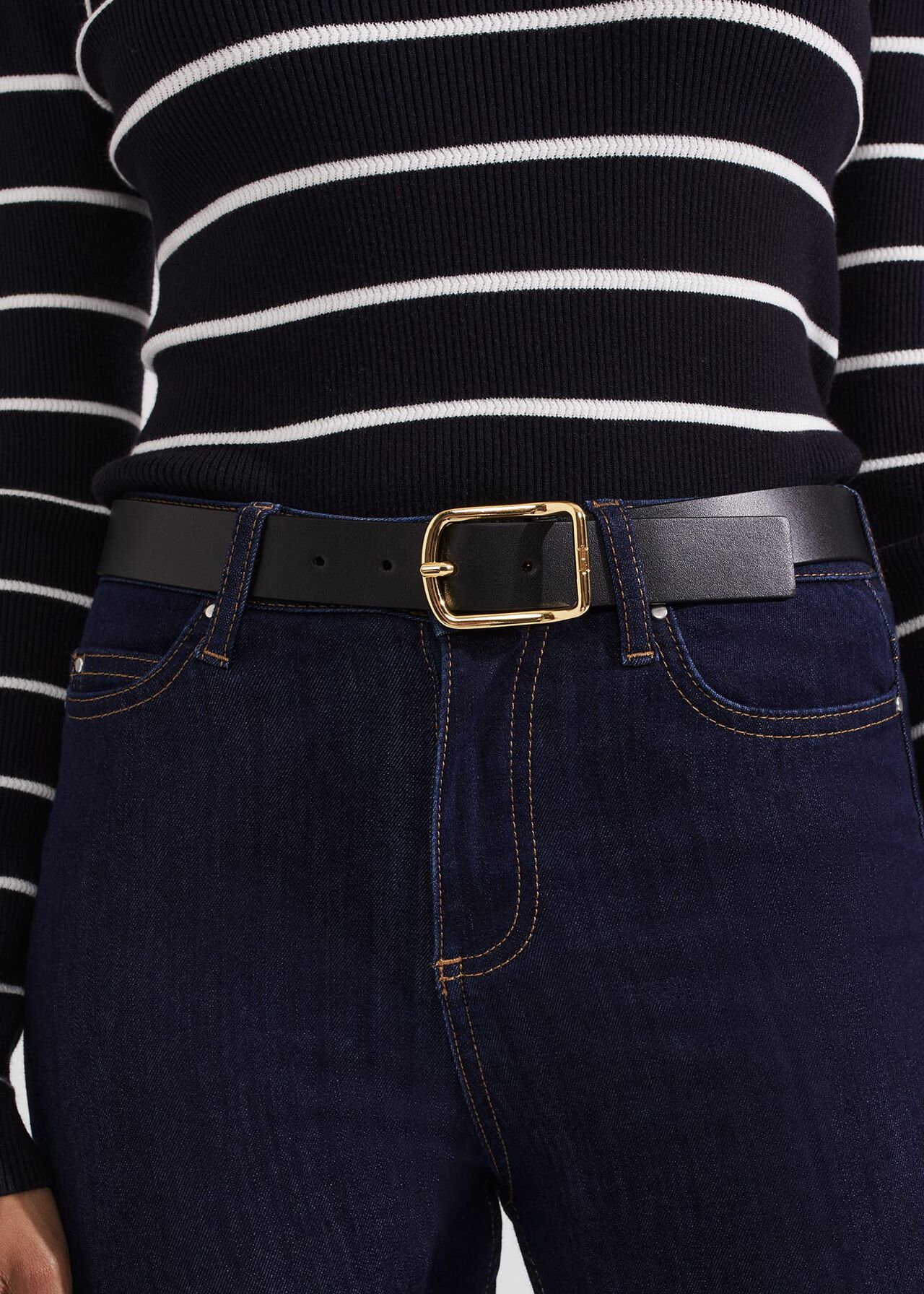 Cassidy Jeans Belt, Black, hi-res