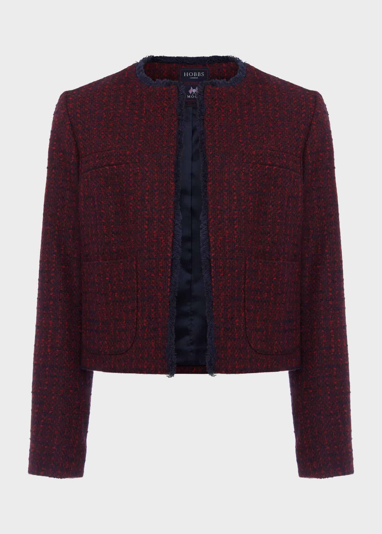 Meera Jacket, Red Navy, hi-res