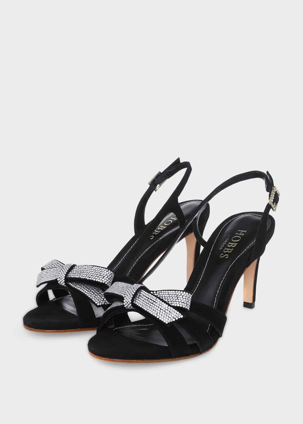 Anastasia Bow Sandal, Black, hi-res