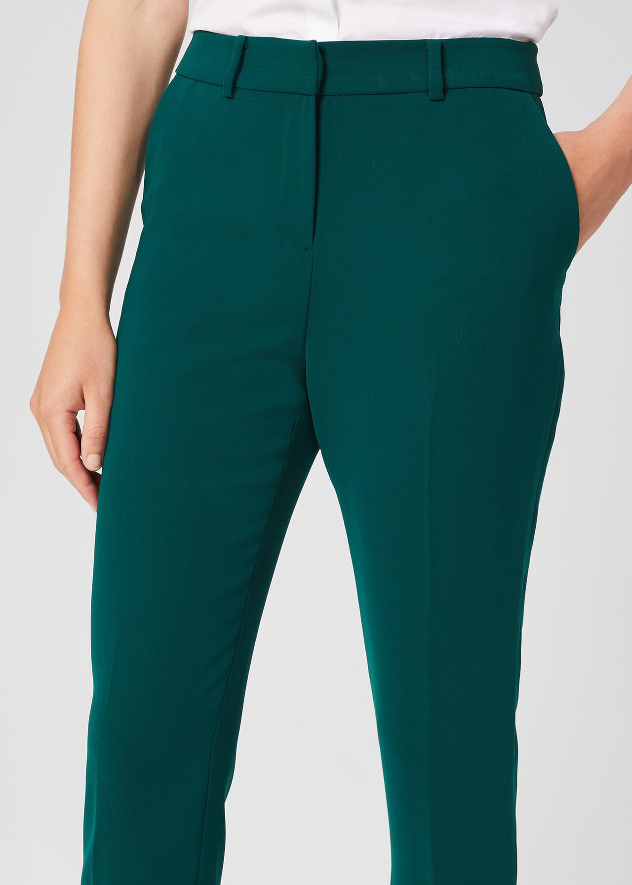 Petite Adelia Trousers, Leaf Green, hi-res