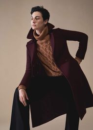 Carissa Coat, Aubergine, hi-res