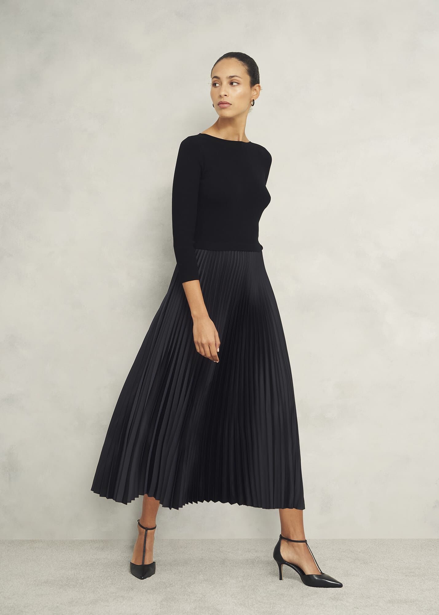 Bright Red Tie-Strap Dress - Pleated Dress - Midi Dress - Lulus