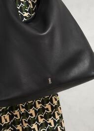 Blakely Leather Shoulder Bag, Black, hi-res