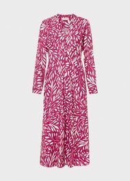 Allison Dress, Magenta Ivory, hi-res