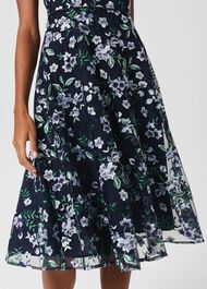 Tia Embroidered Floral Dress, Pale Blue Multi, hi-res