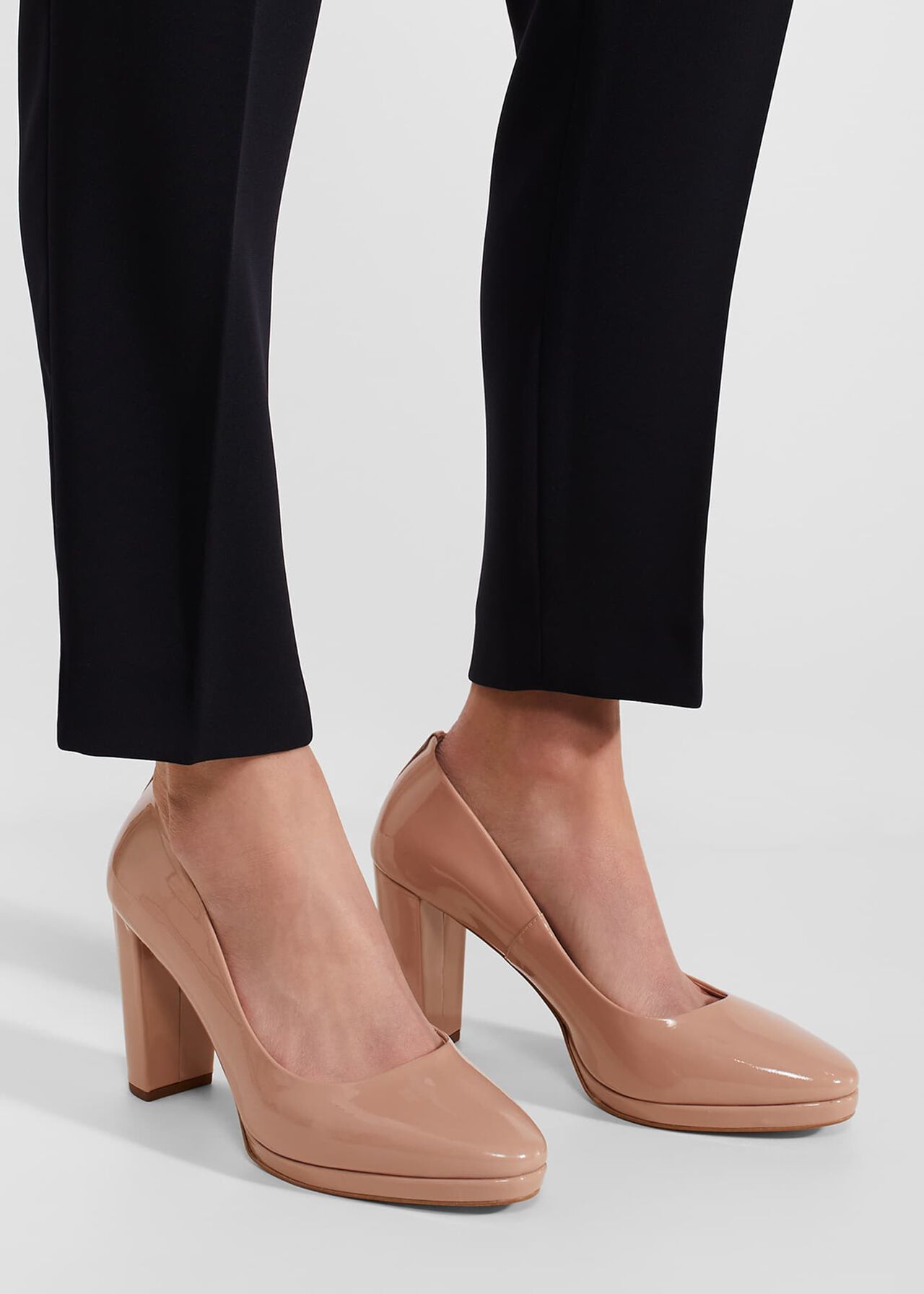 Lynn Platform Court Shoes, Blush Pink, hi-res