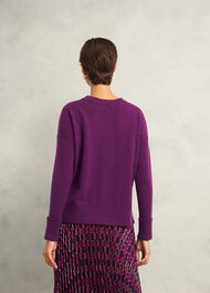 Darla Jumper With Cashmere, Vibrant Purple, hi-res