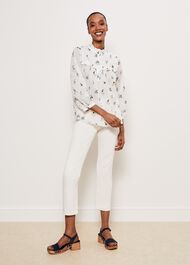 York Blouse, Ivory Multi, hi-res