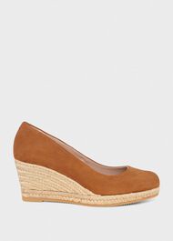 Anna Espadrille Court Shoes, Tan Brown, hi-res