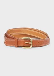Reagan Leather Belt , Tan, hi-res