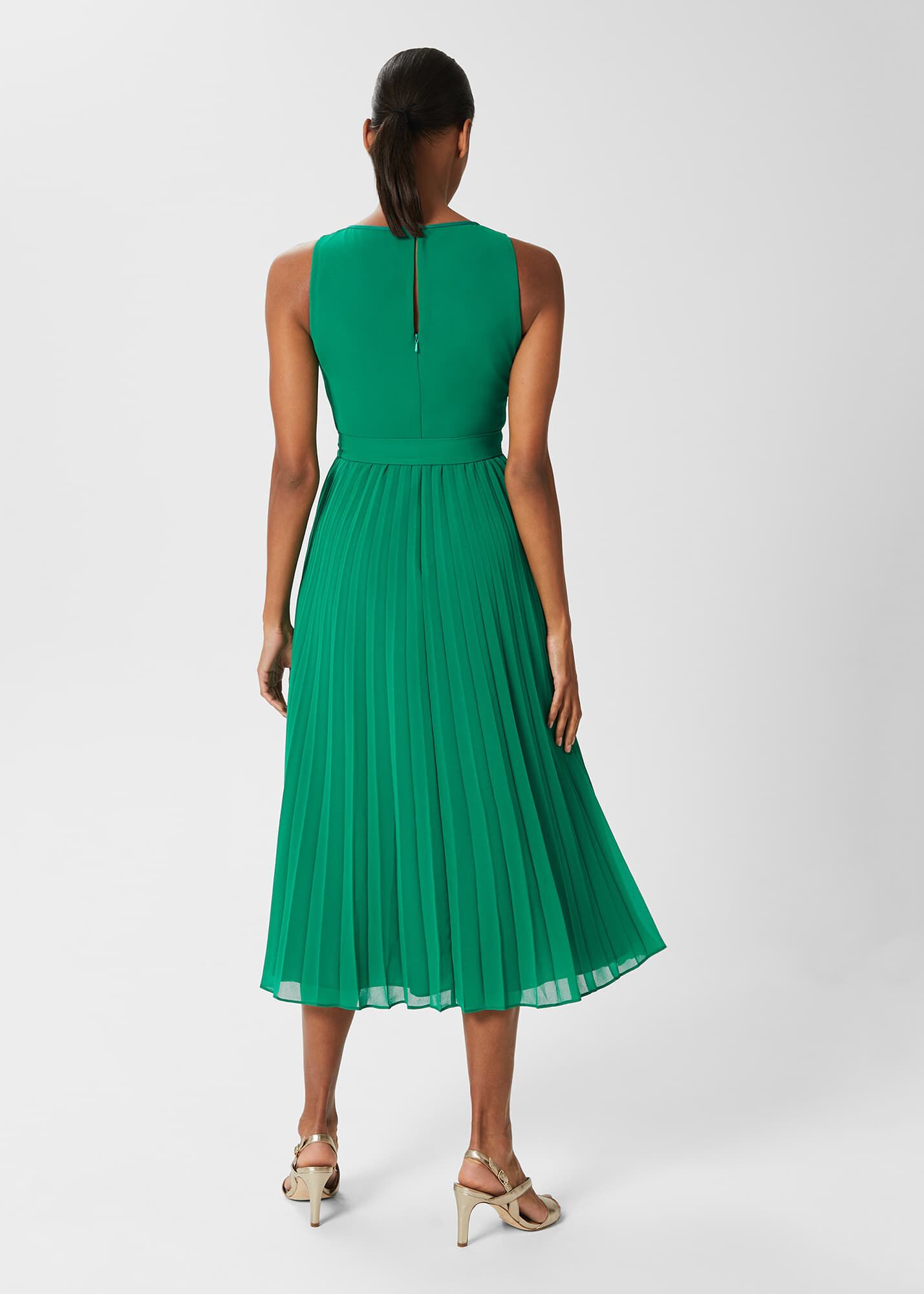 Hobbs green dress sale hot sale