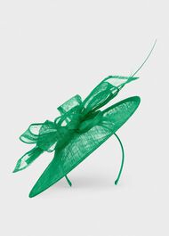 Chloe Fascinator, Cilantro Green, hi-res