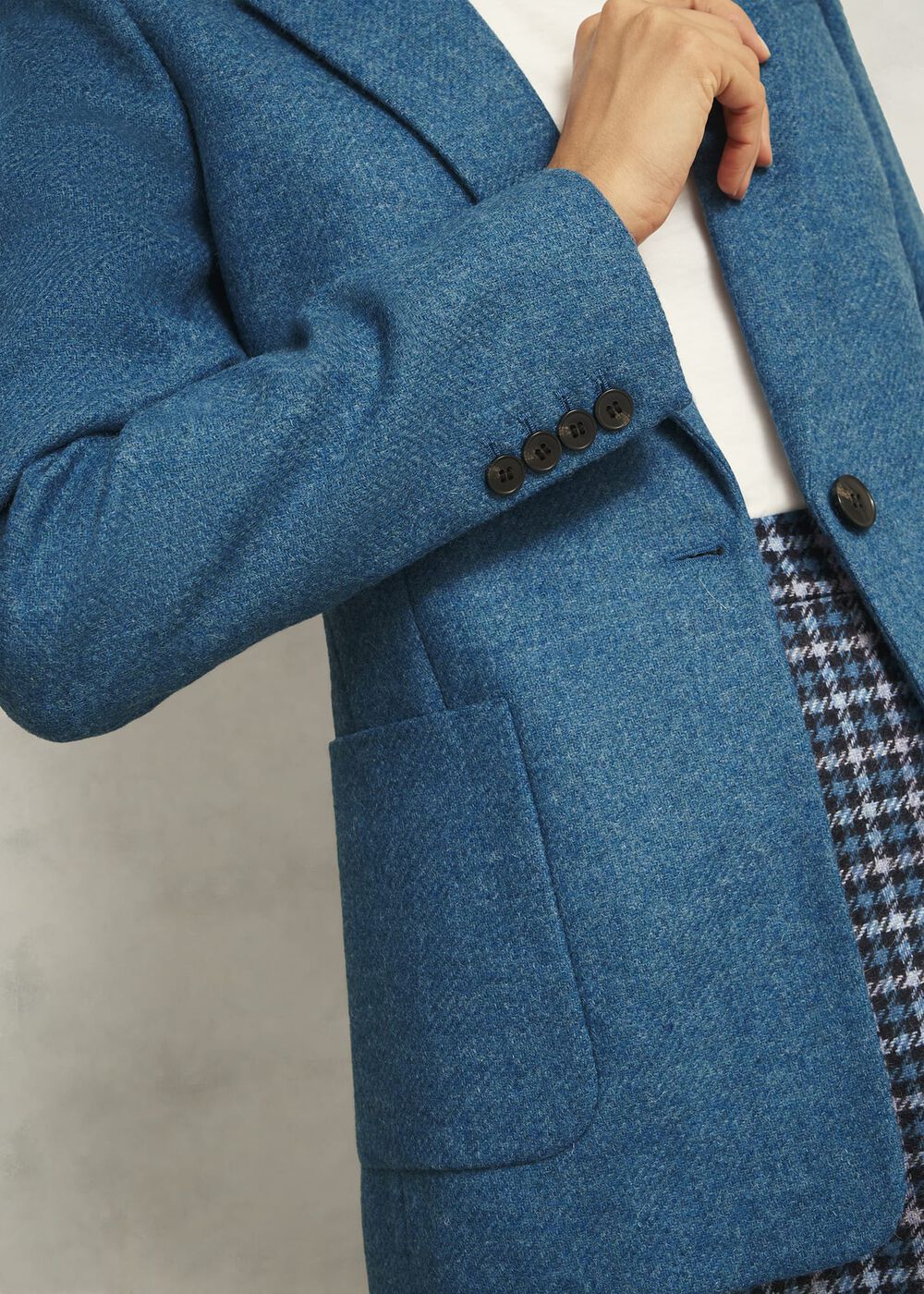 Lilla Wool Jacket, Blue, hi-res