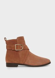 Ruthie Suede Ankle Boots, Toffee Brown, hi-res