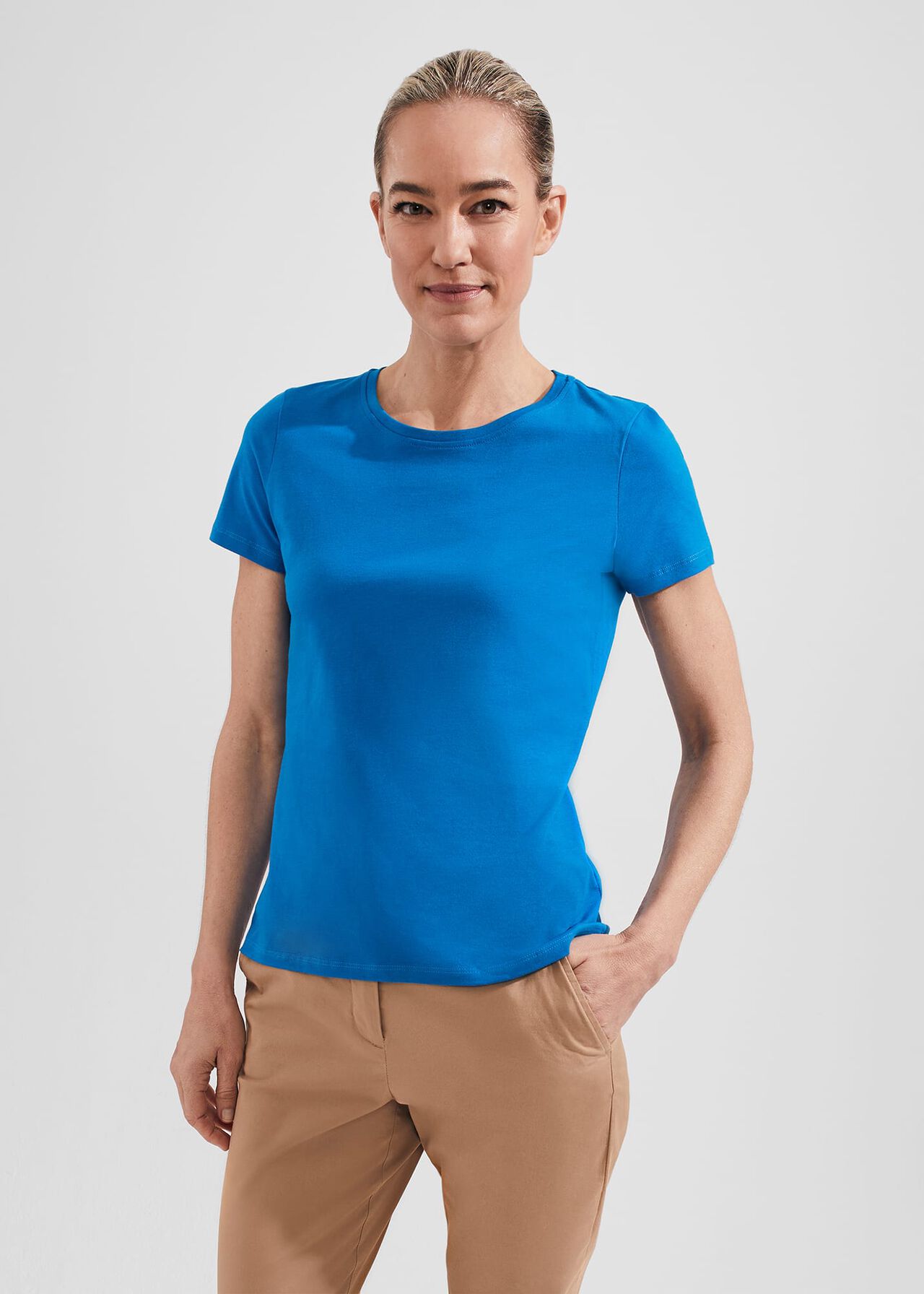 Pixie Cotton T-Shirt, Imperial Blue, hi-res