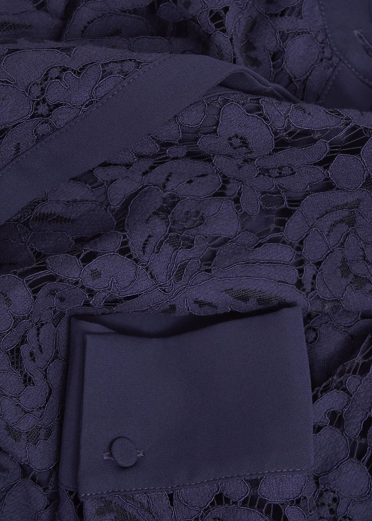 Claire Lace Shirt, Midnight Navy, hi-res