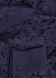 Claire Lace Shirt, Midnight Navy, hi-res