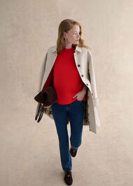 Catriona Roll Neck Top, Pepper Red, hi-res