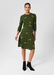 Etty Jersey Dress, Mid Fern Green, hi-res