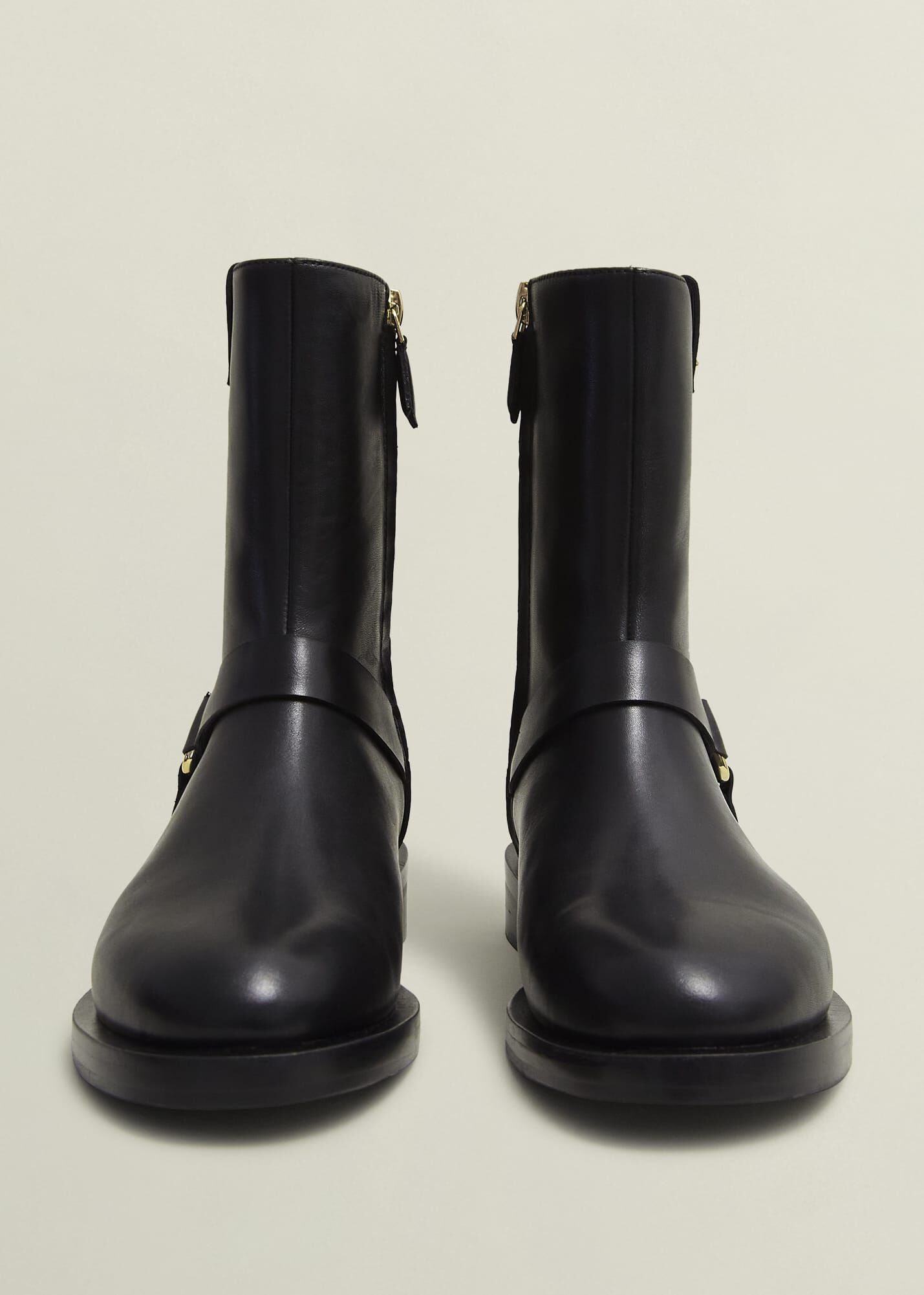 08/09　ポーツマス　3rd（黒）　110周年モデル　CANTERBURY Effie Leather Biker Boots | Hobbs UK |