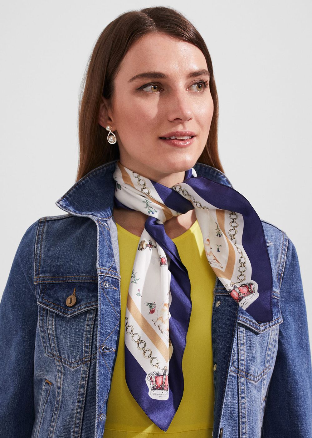 Coronation Scarf, Ivory, hi-res