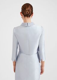 Katherine Silk Blend Jacket, Pale Blue, hi-res