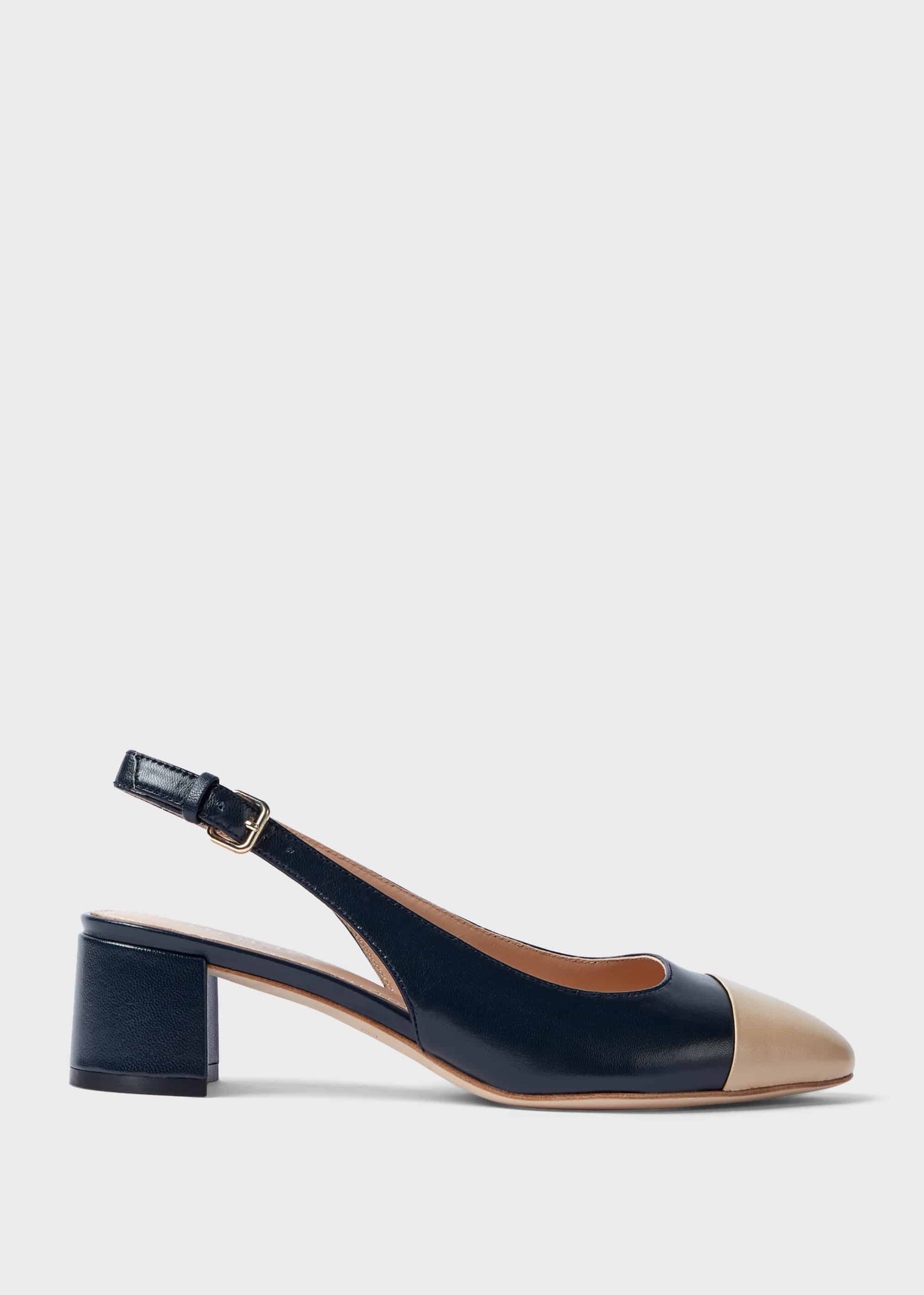 navy court shoes block heel