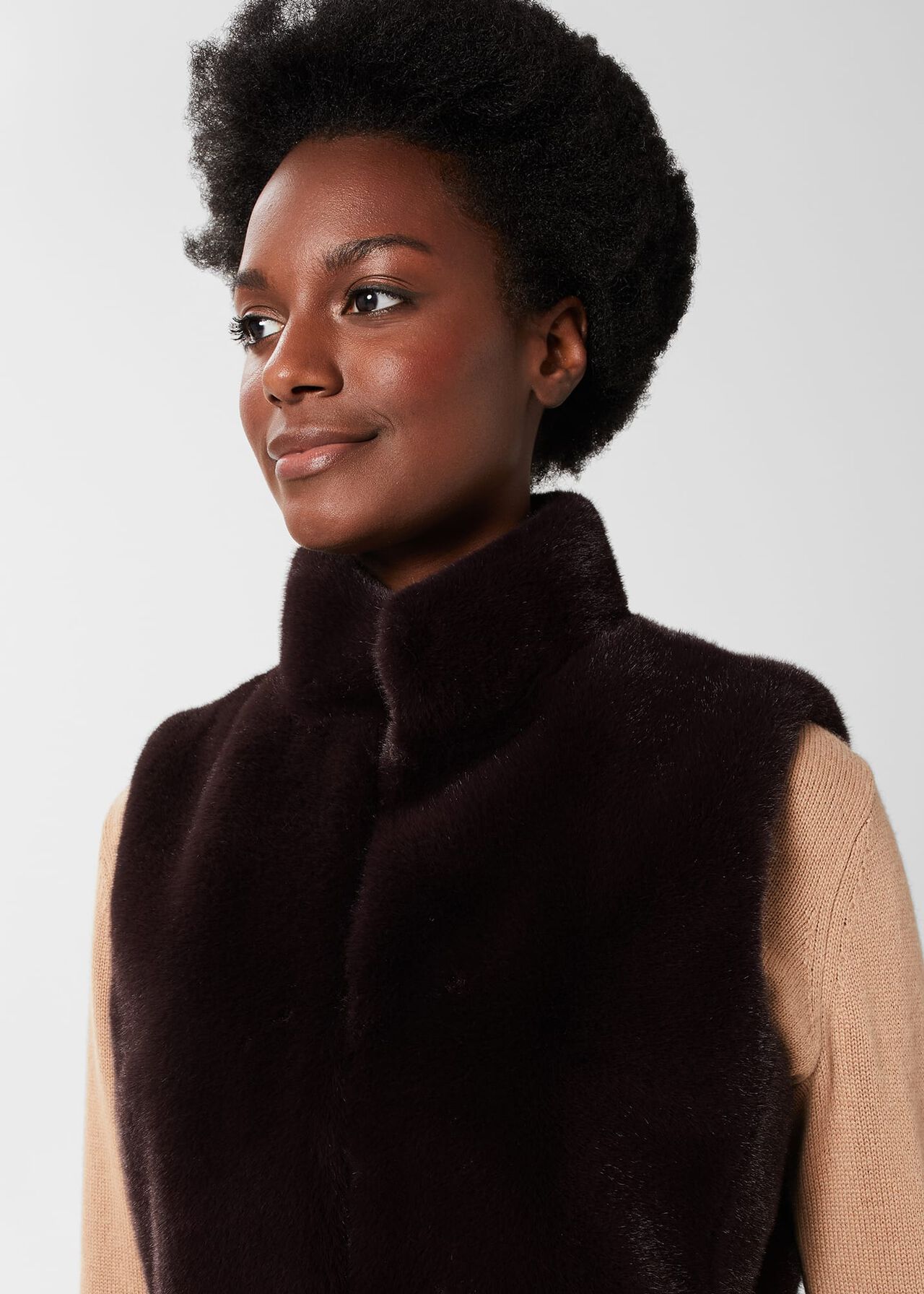 Verena Gilet, Aubergine, hi-res