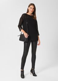 Carey Faux Leather Leggings, Black, hi-res
