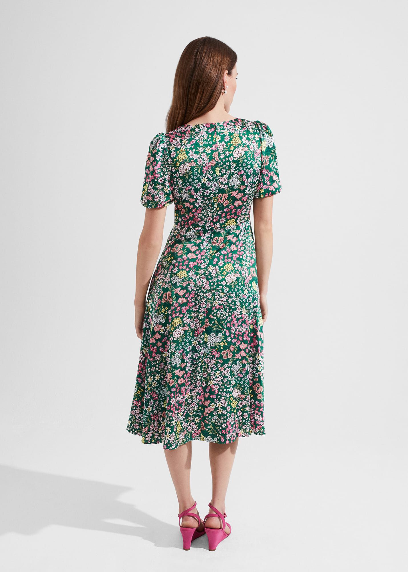 Christina Floral Fit And Flare Dress