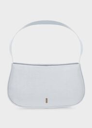 Paris Silk Blend Shoulder Bag, Pale Blue, hi-res