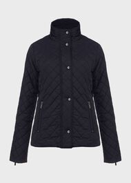 Carys Quilted Jacket, Navy, hi-res