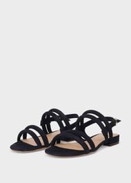 Orla Suede Sandals, Navy, hi-res
