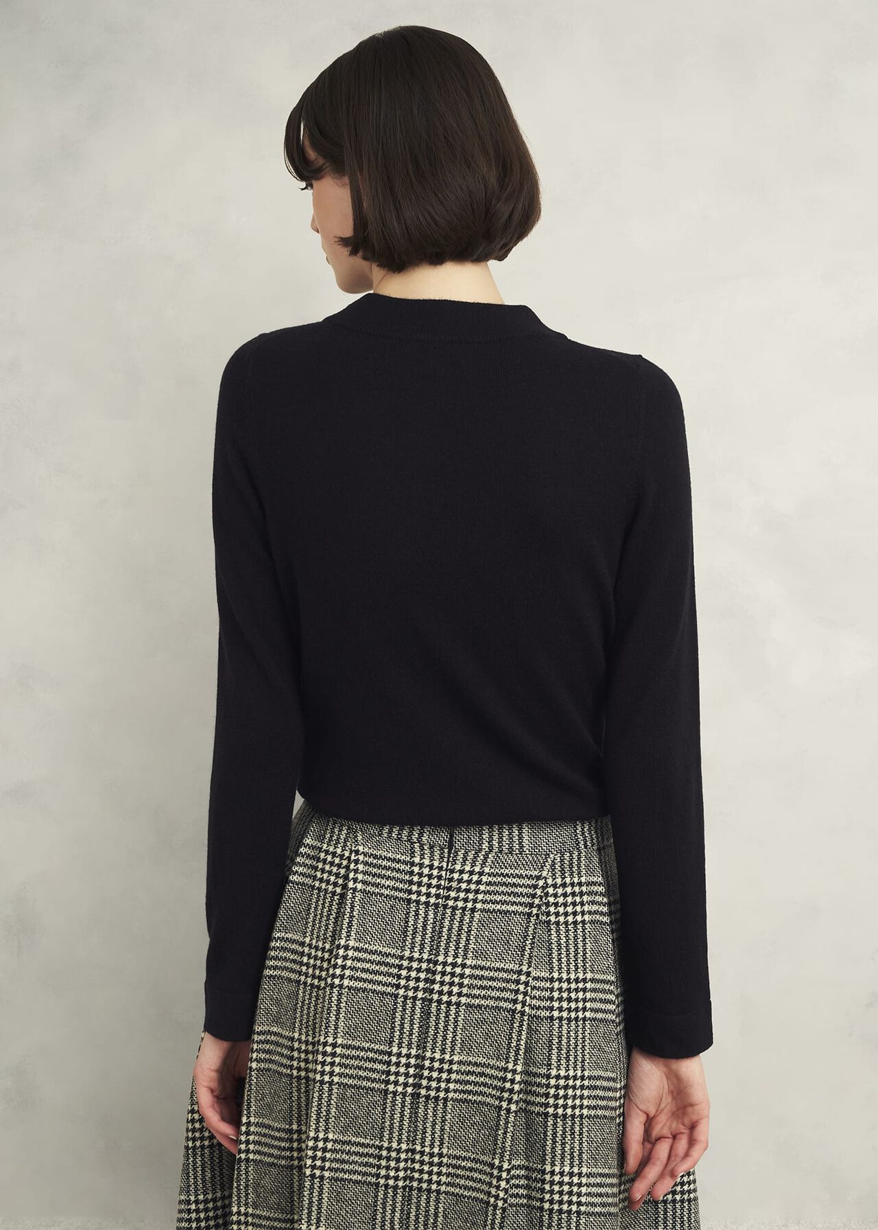 Talia Wool Cashmere Jumper, Black, hi-res