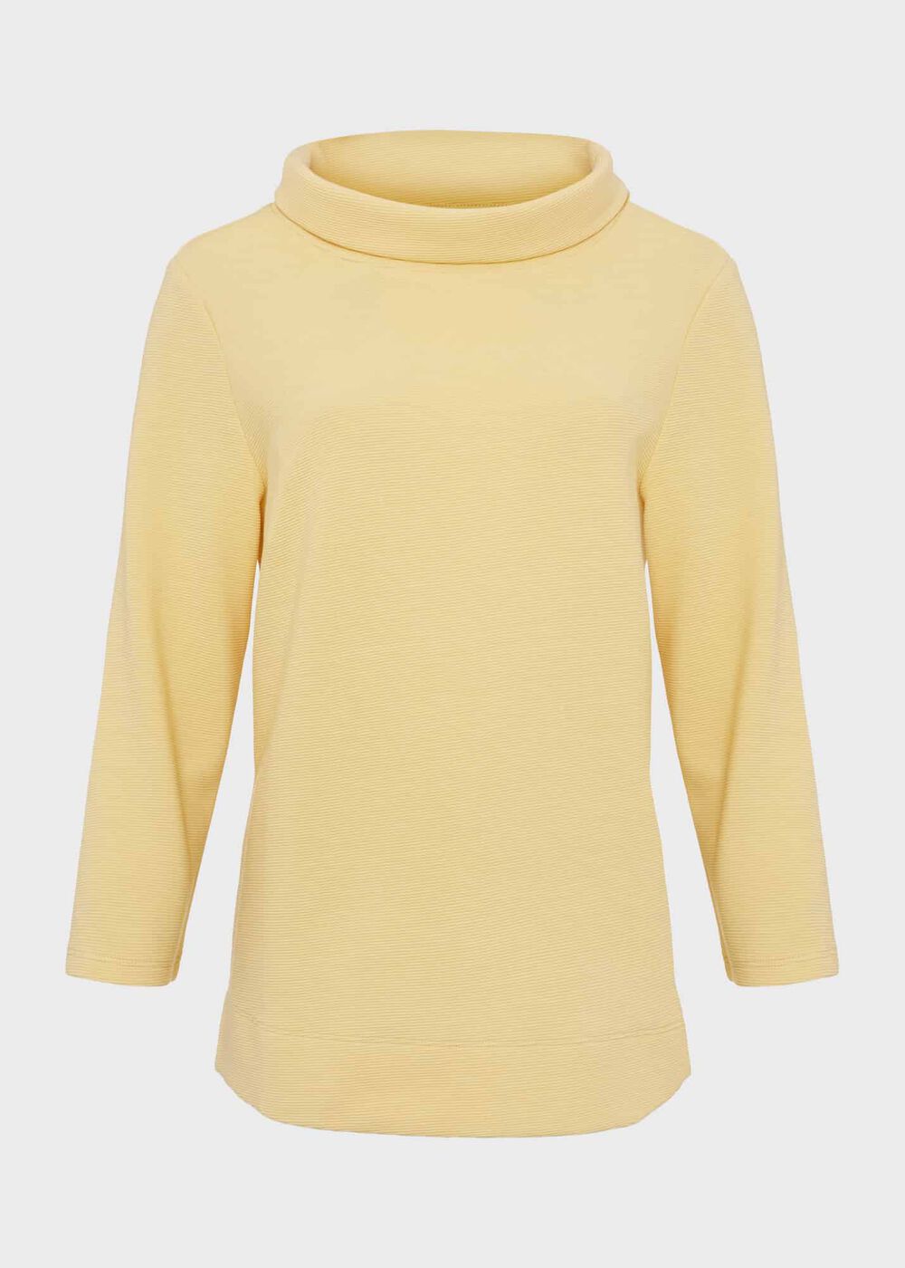 Betsy Textured Top With Cotton , Yellow, hi-res