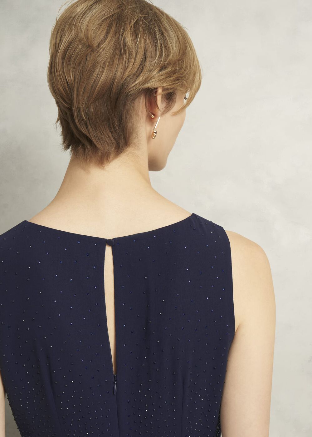 Kiki Hotfix Dress, Midnight Navy, hi-res