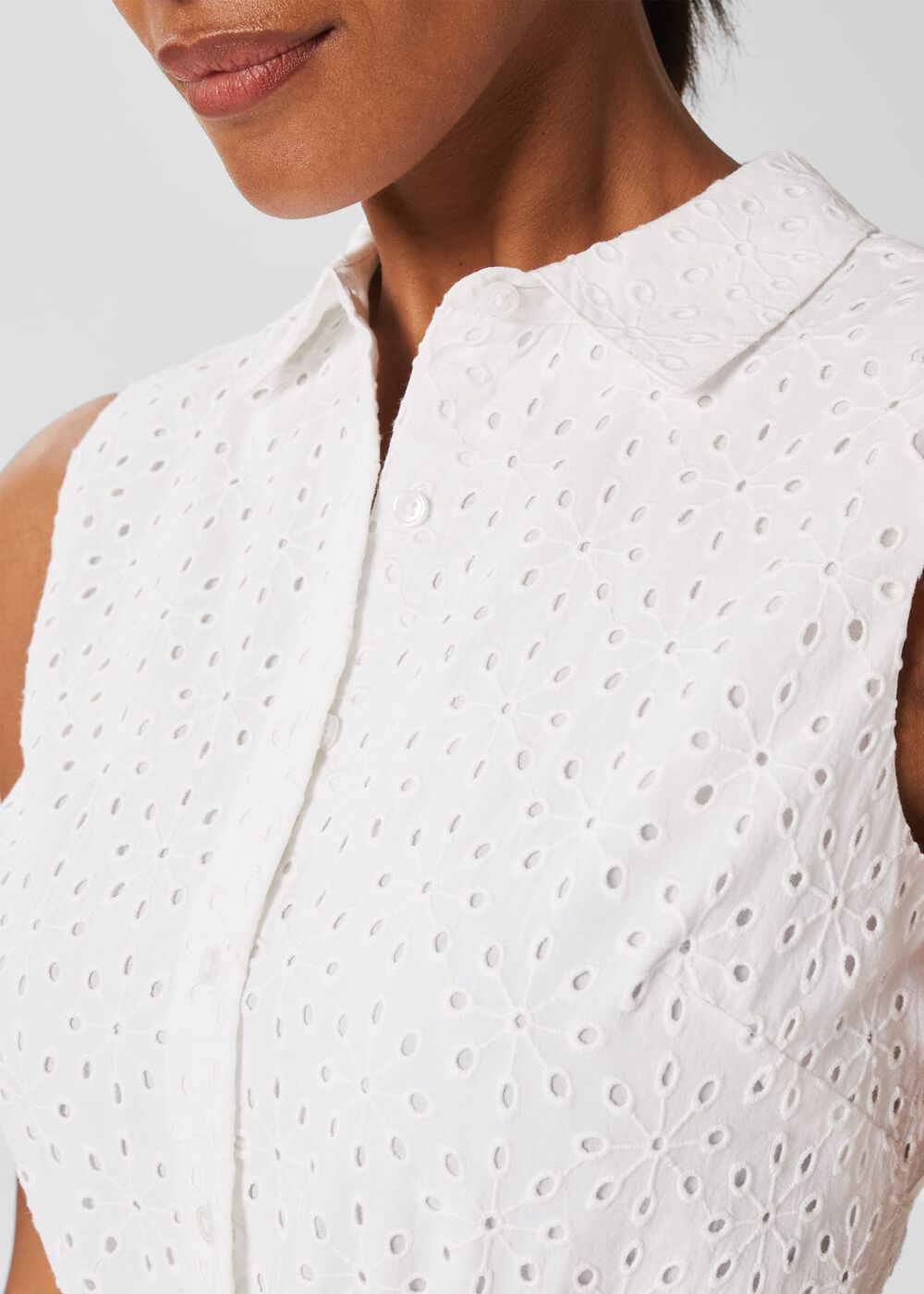 Esme Broderie Dress, Ivory, hi-res