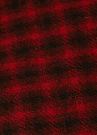 Daphne Wool Pencil Skirt, Red Black, hi-res