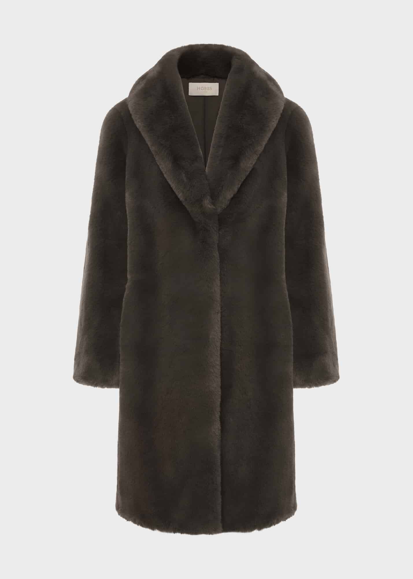 Hobbs fur coat new arrivals