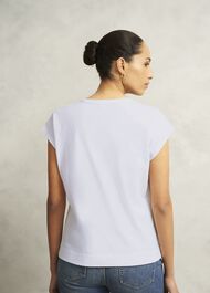 Joanna Broderie Top, Hobbs White, hi-res