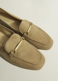 Raegan Suede Loafers, Camel, hi-res