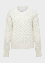 Sanford Cotton Blend Jumper, Hobbs Ivory, hi-res