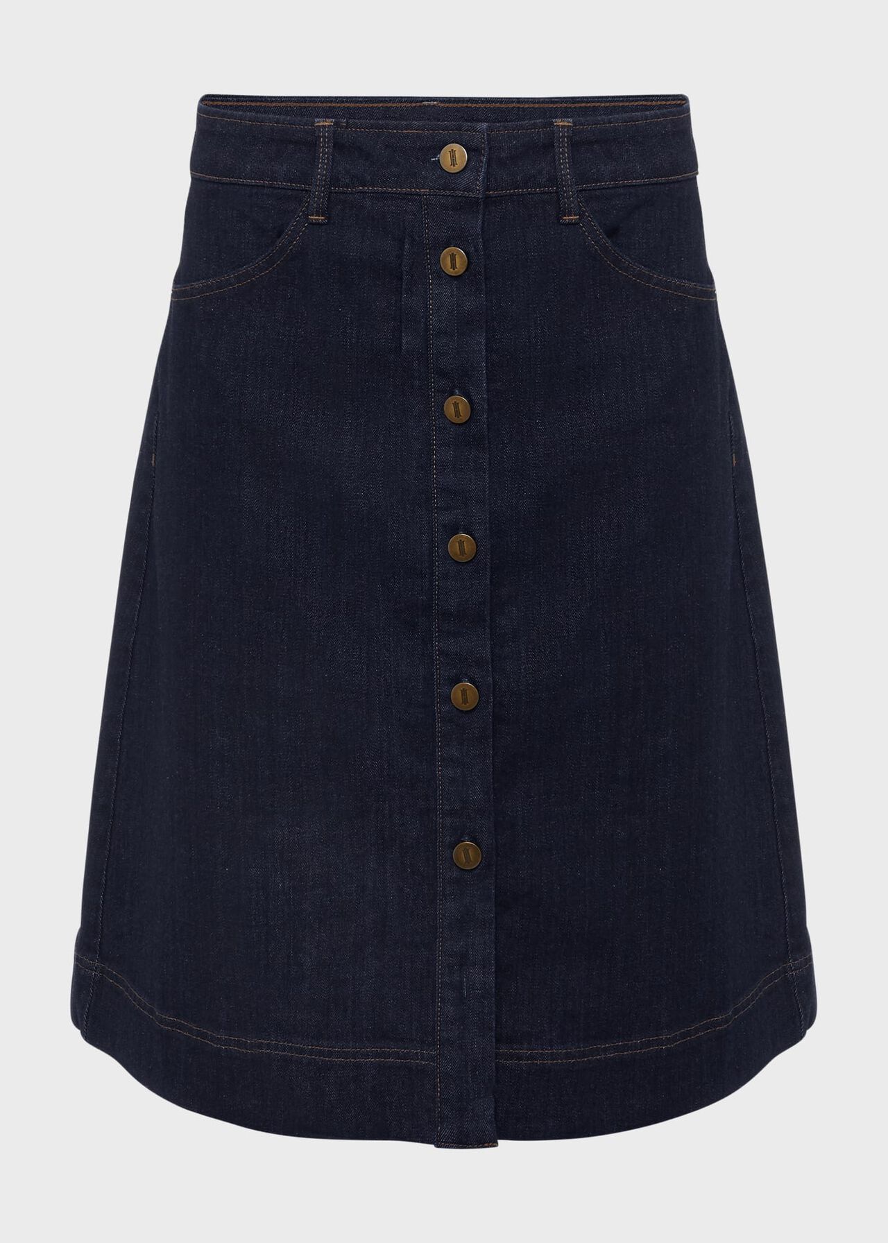 Tabatha Denim Skirt , Indigo, hi-res