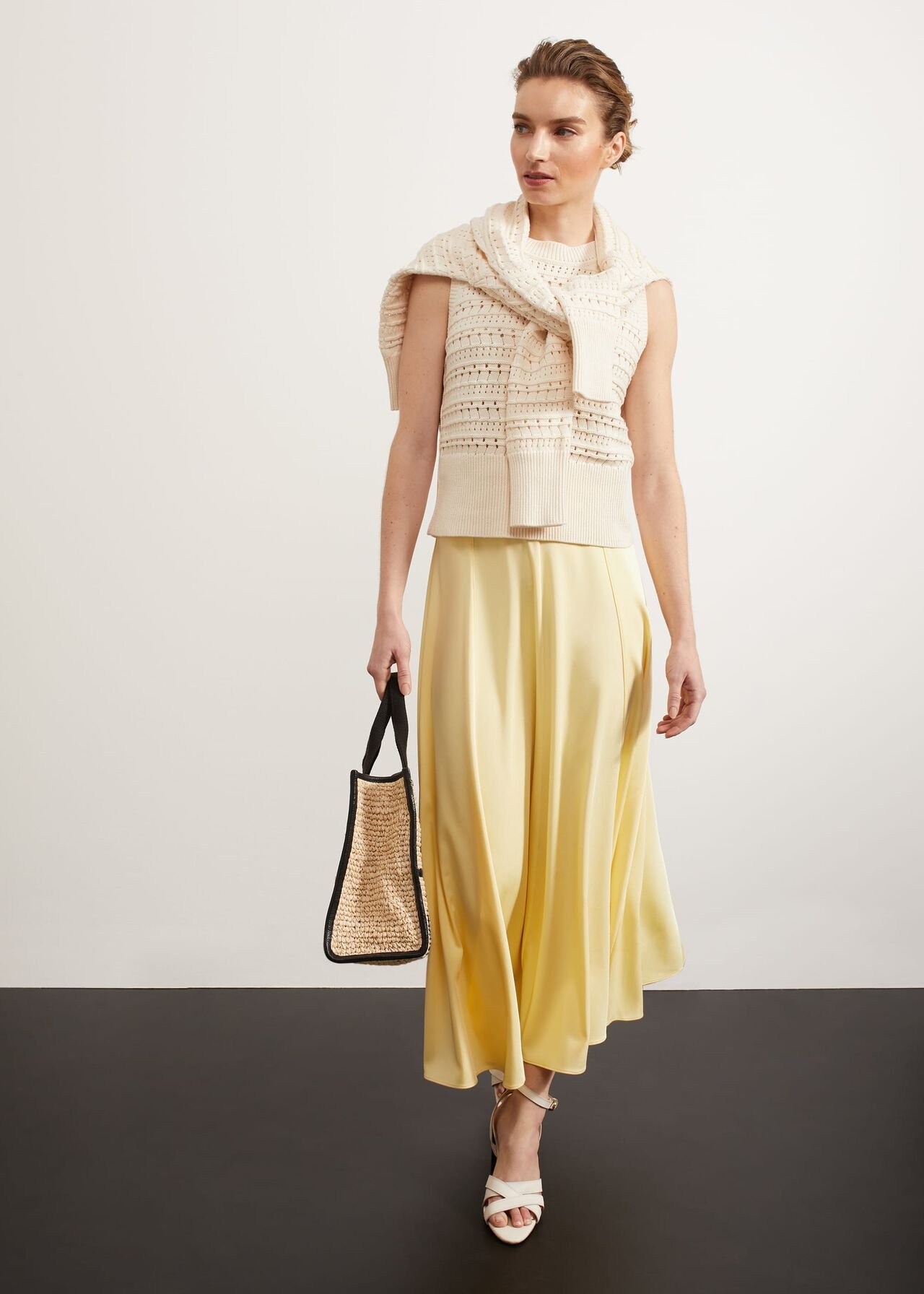 Charteris Skirt, Pale Yellow, hi-res
