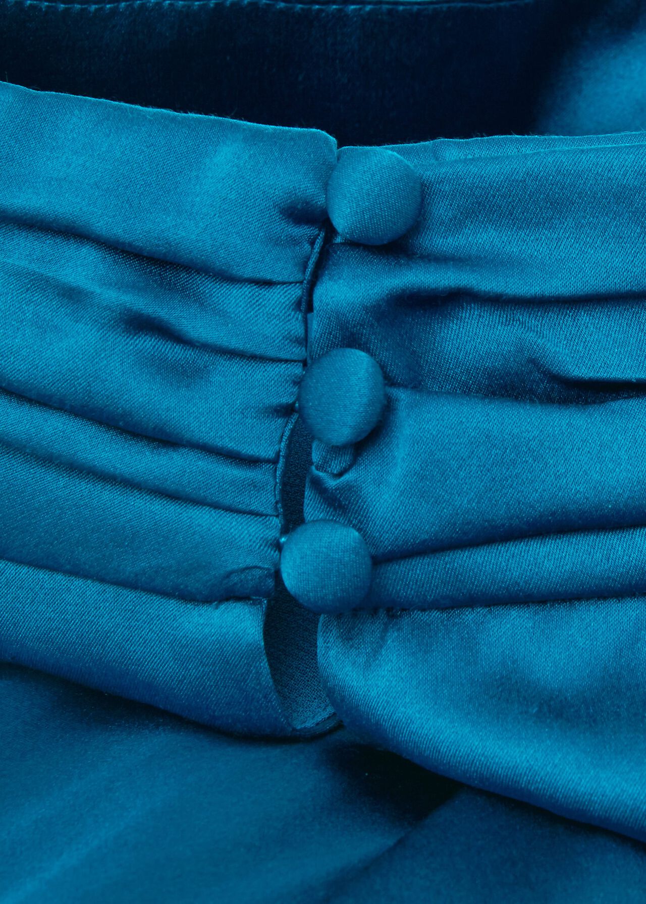 Haisley Silk Dress, Kingfisher Blue, hi-res