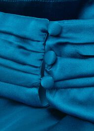 Haisley Silk Dress, Kingfisher Blue, hi-res